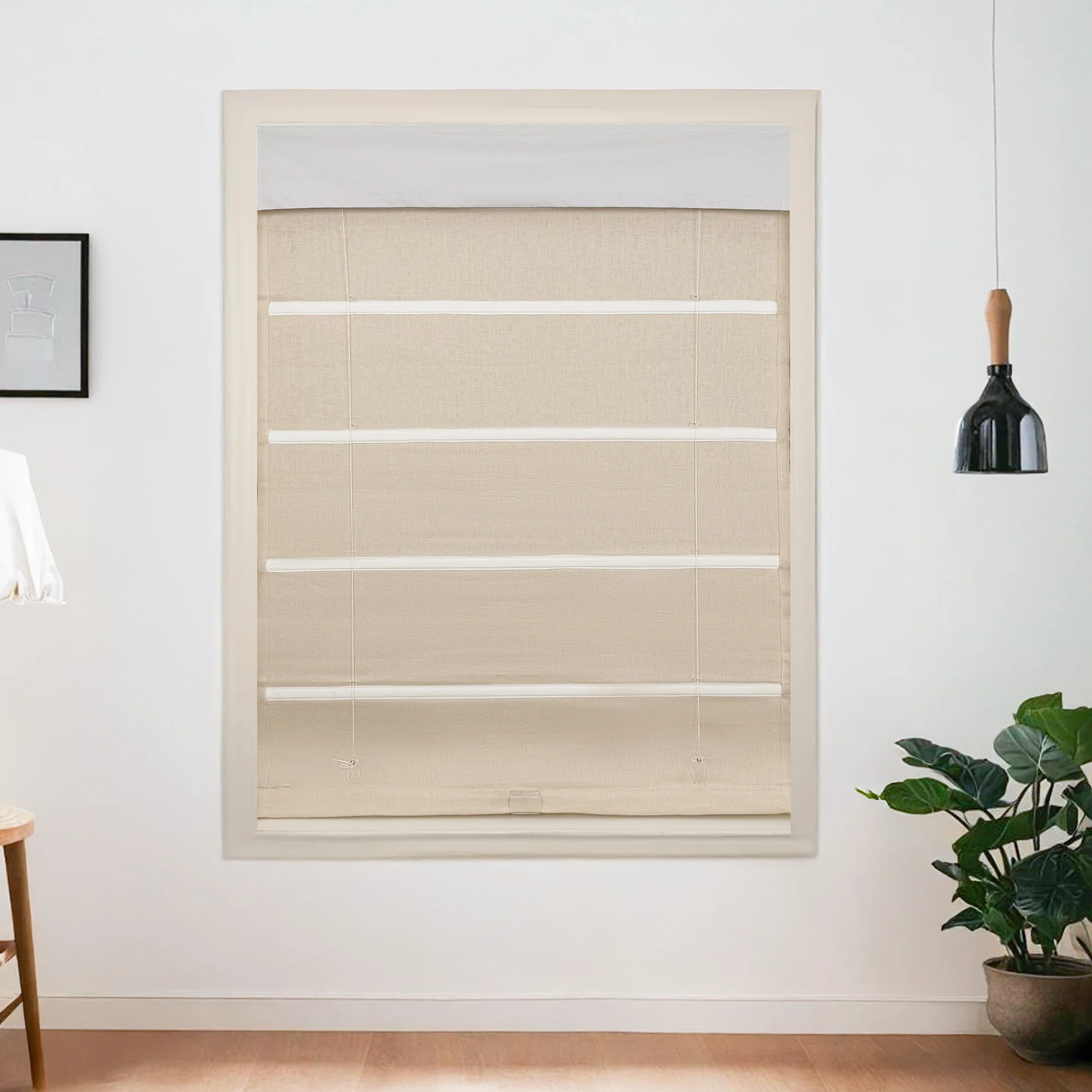 Belgian Flax Linen Roman Shades & Blinds - Image 8