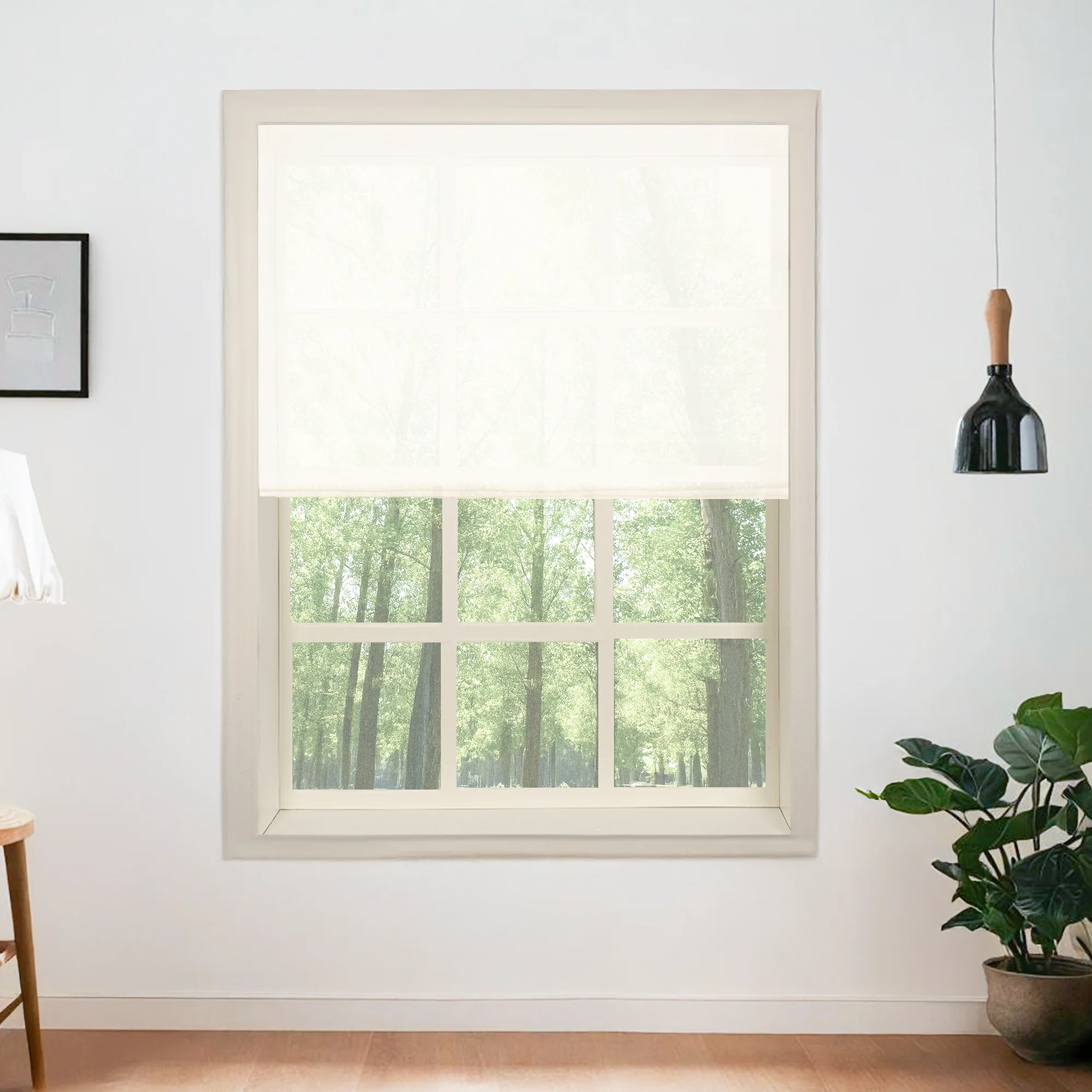 Belgian Flax Linen Roman Shades & Blinds - Image 12
