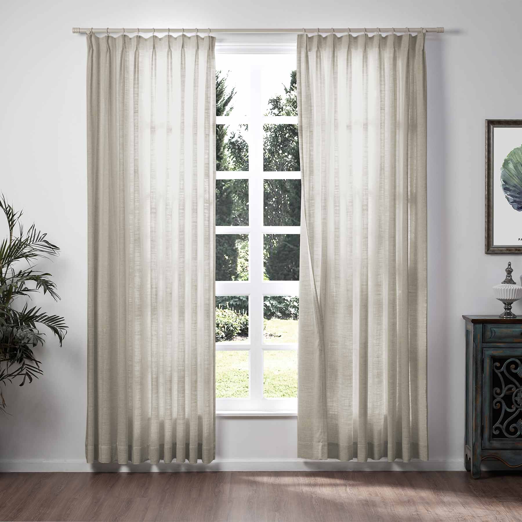 Lily Linen Curtains & Drapes Soft Top - Image 27