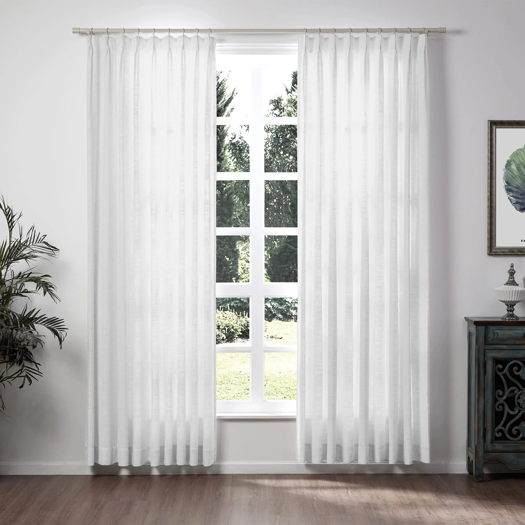 Lily Linen Curtains & Drapes Soft Top - Image 51