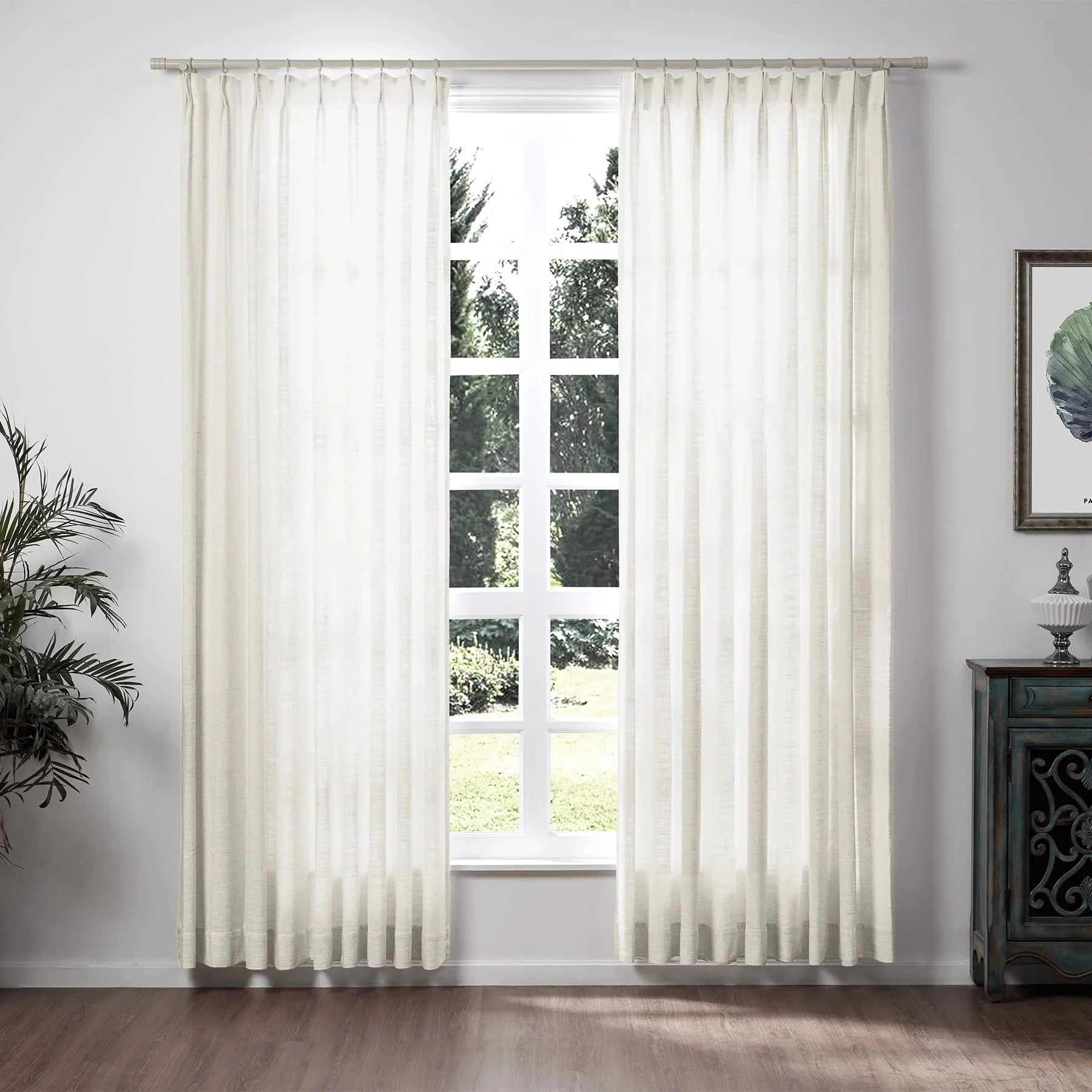 Lily Linen Curtains & Drapes Soft Top - Image 53