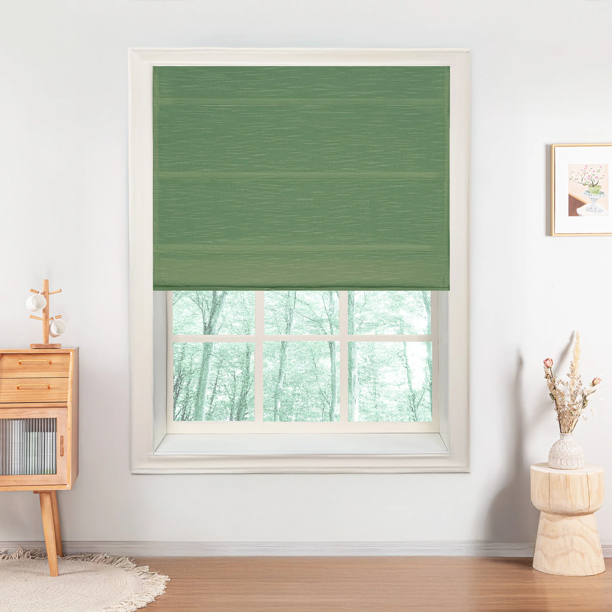Jenna Linen Roman Shades & Blinds - Image 20