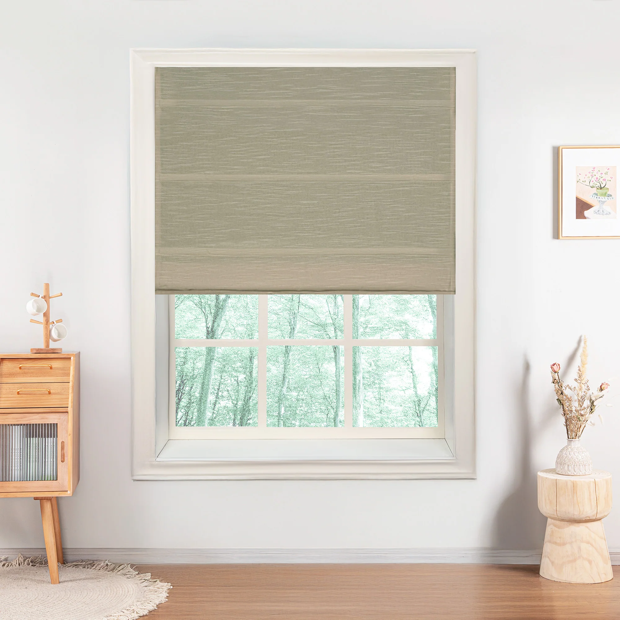Jenna Linen Roman Shades & Blinds - Image 25