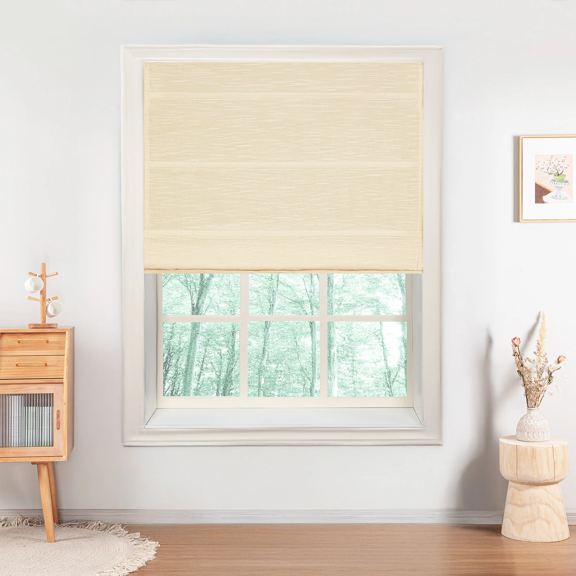 Jenna Linen Roman Shades & Blinds - Image 29