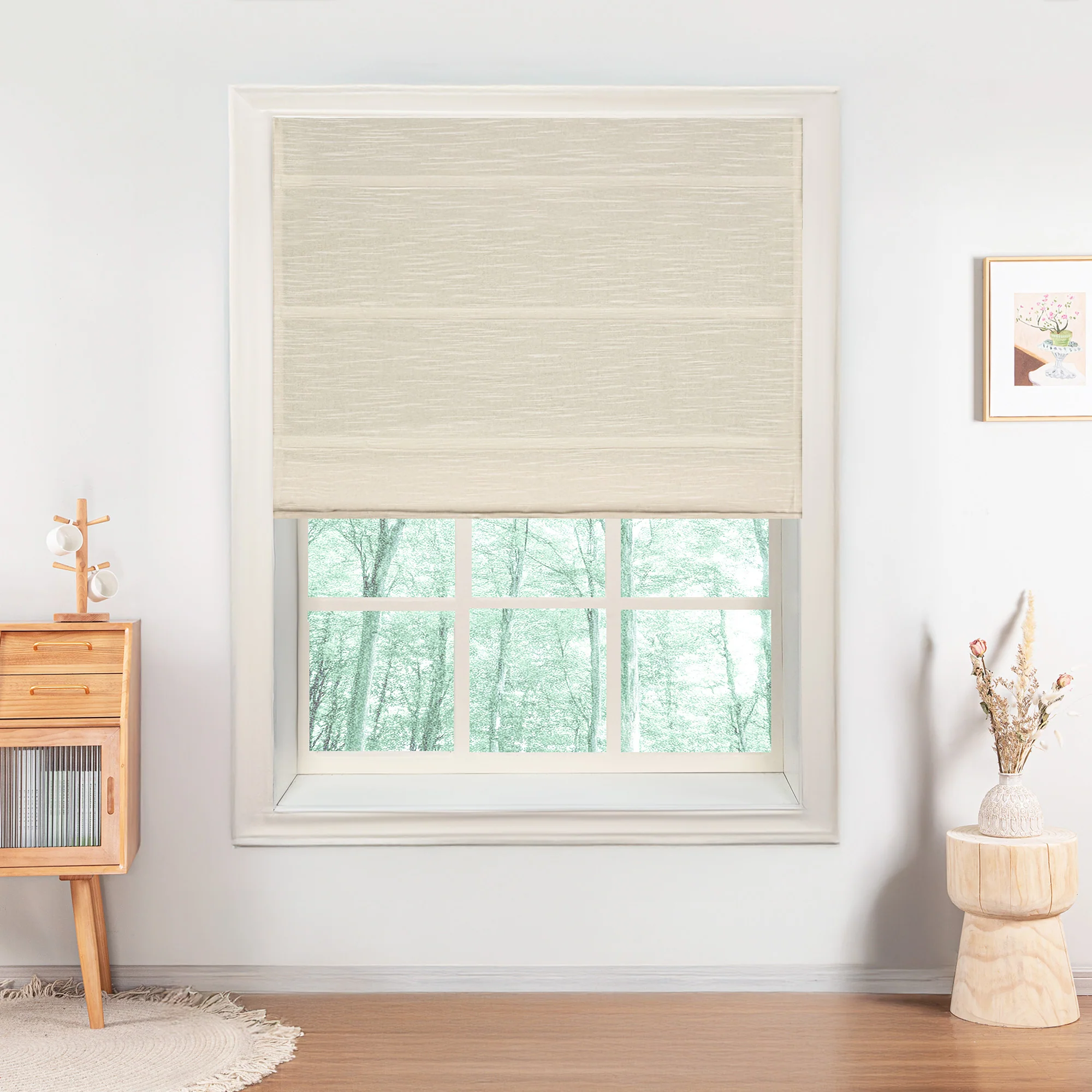 Jenna Linen Roman Shades & Blinds - Image 32