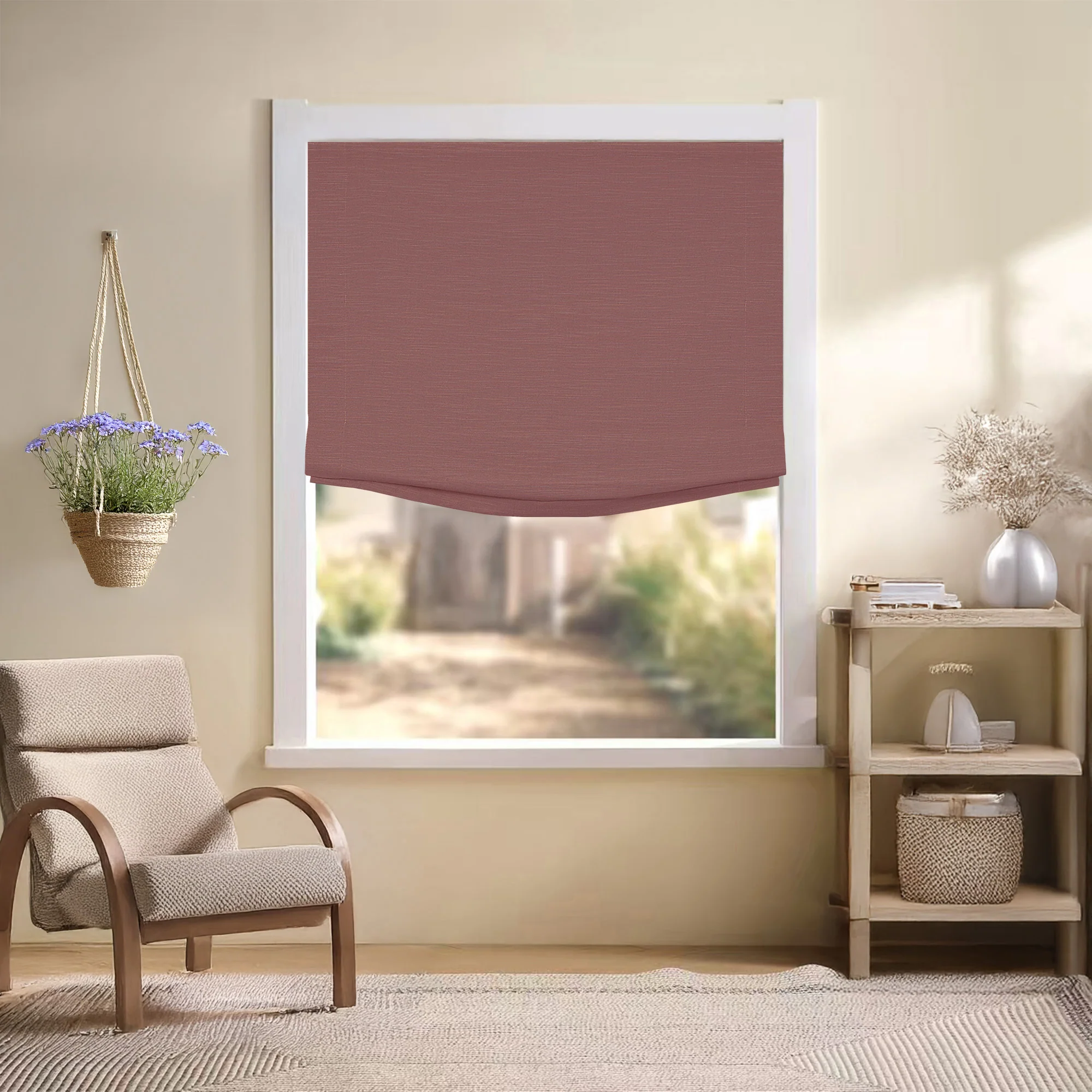 Jenna Linen Roman Shades & Blinds | Relaxed - Image 10