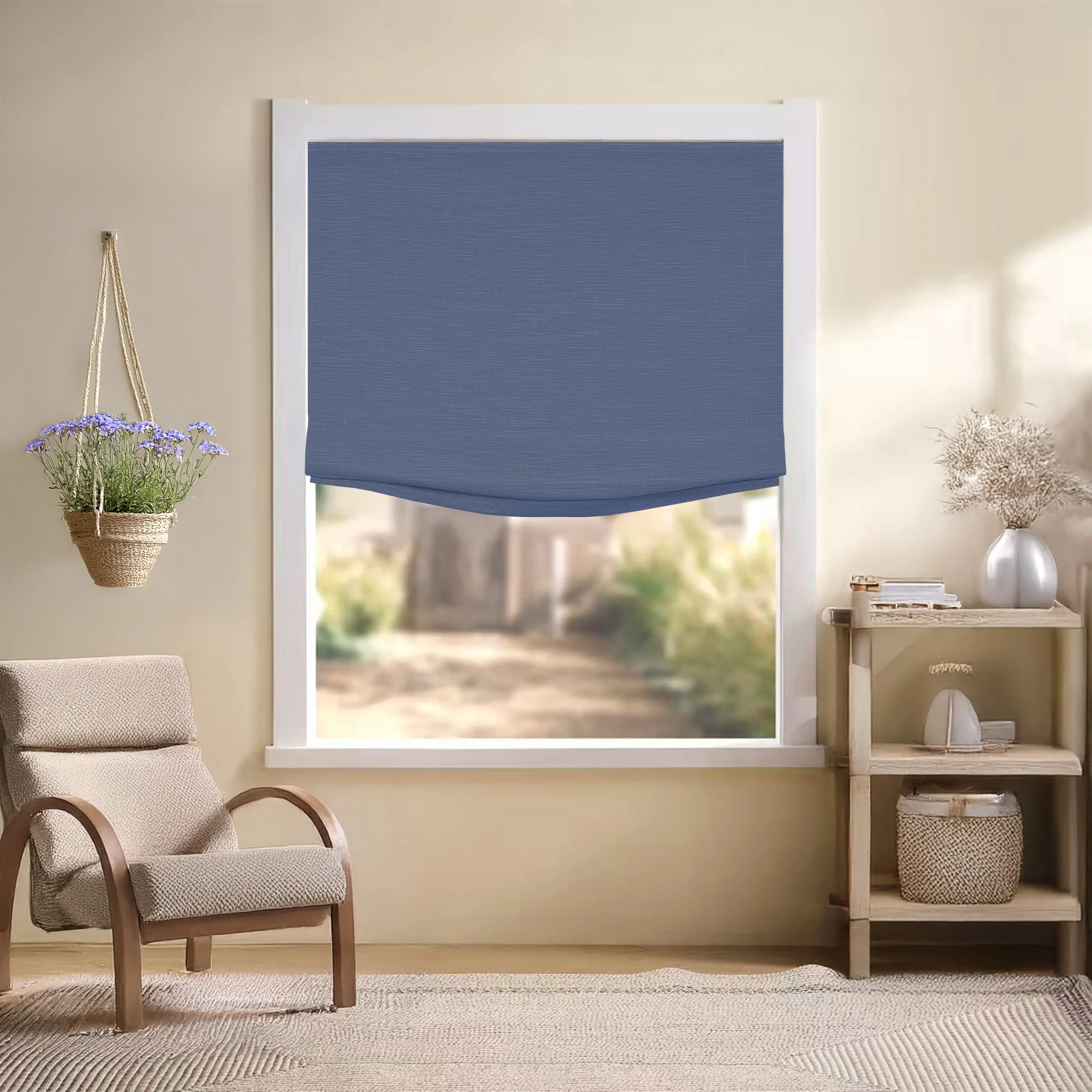 Jenna Linen Roman Shades & Blinds | Relaxed - Image 11