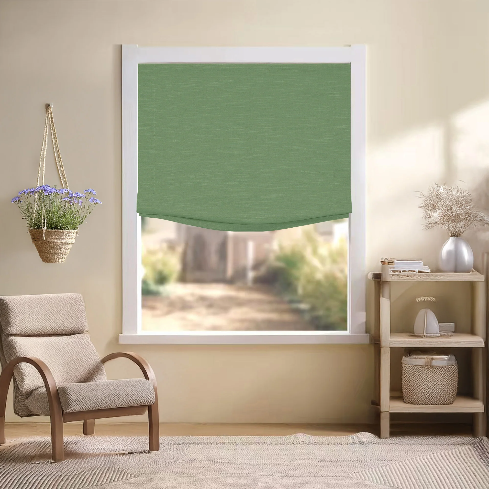 Jenna Linen Roman Shades & Blinds | Relaxed - Image 15