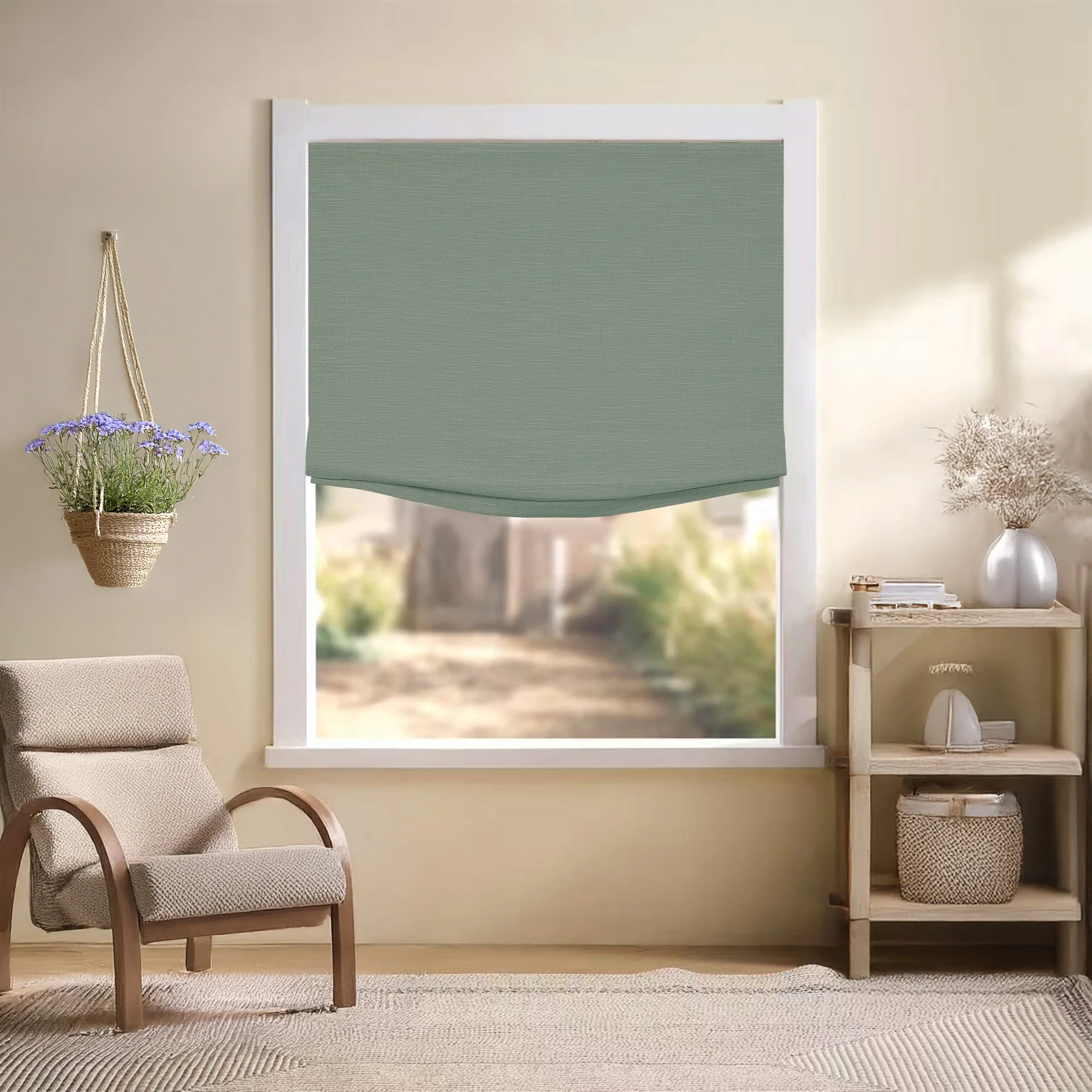 Jenna Linen Roman Shades & Blinds | Relaxed - Image 28