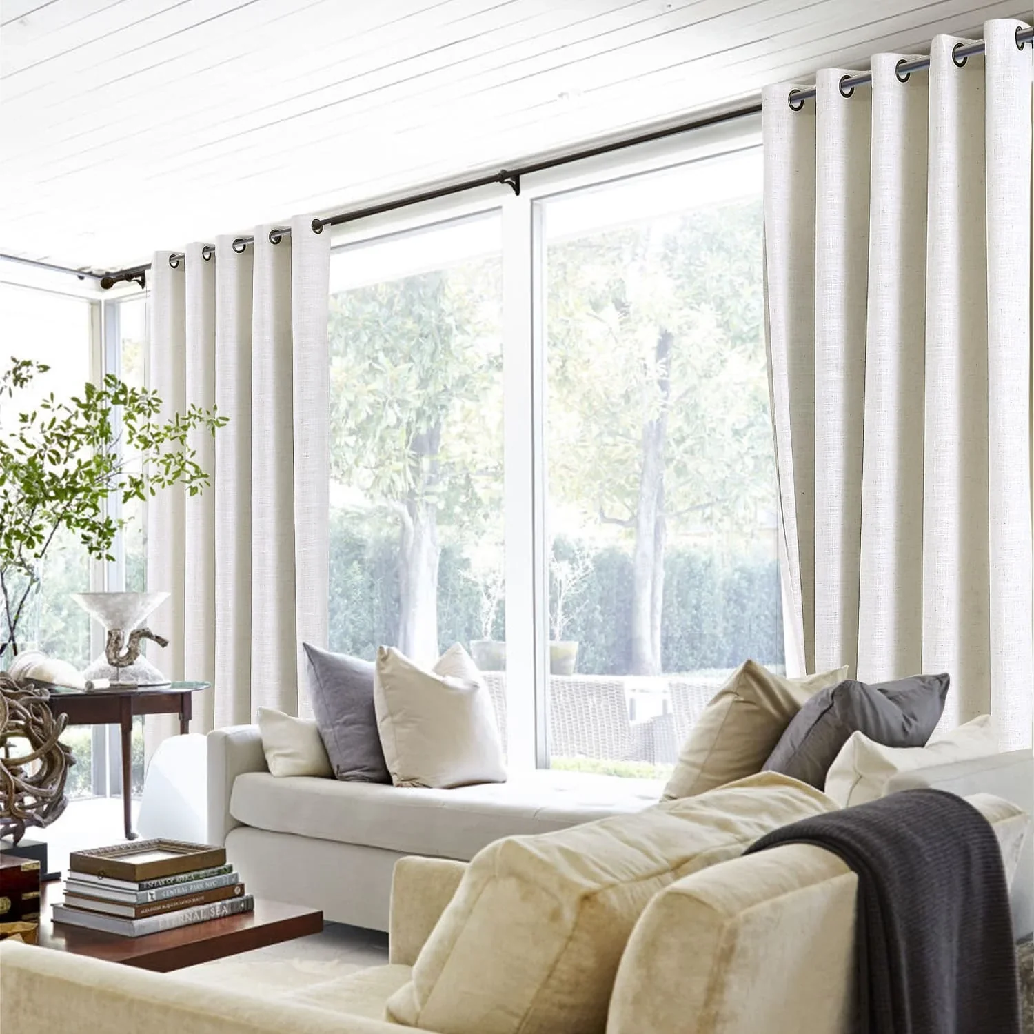 Lily Linen Curtains & Drapes Grommet - Image 20