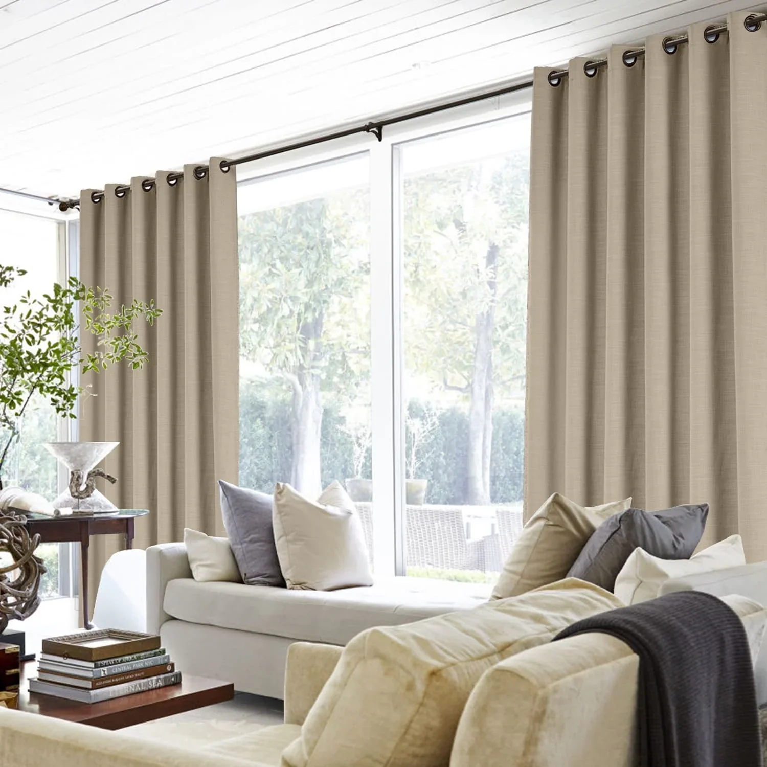Lily Linen Curtains & Drapes Grommet - Image 26