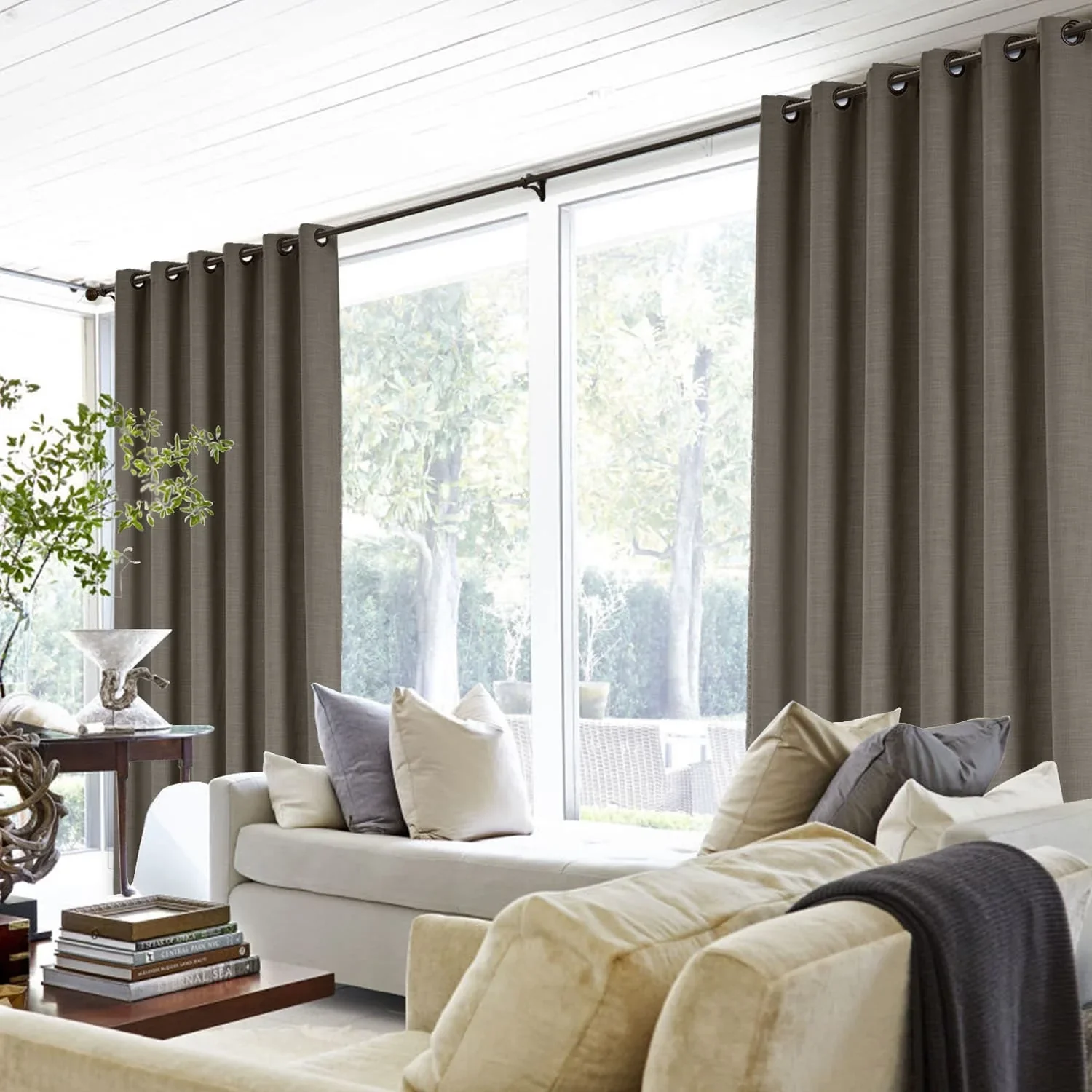 Lily Linen Curtains & Drapes Grommet - Image 32