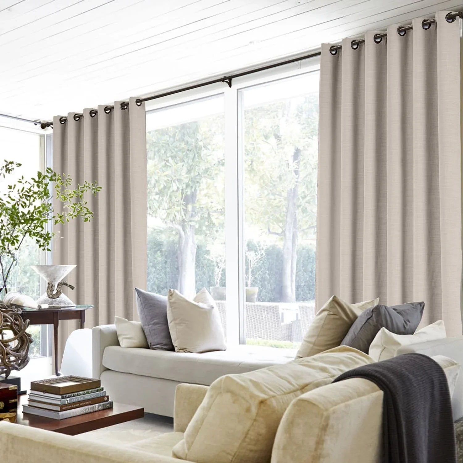 Lily Linen Curtains & Drapes Grommet - Image 38