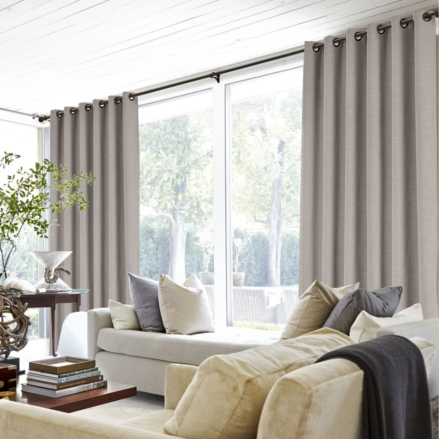 Lily Linen Curtains & Drapes Grommet - Image 39