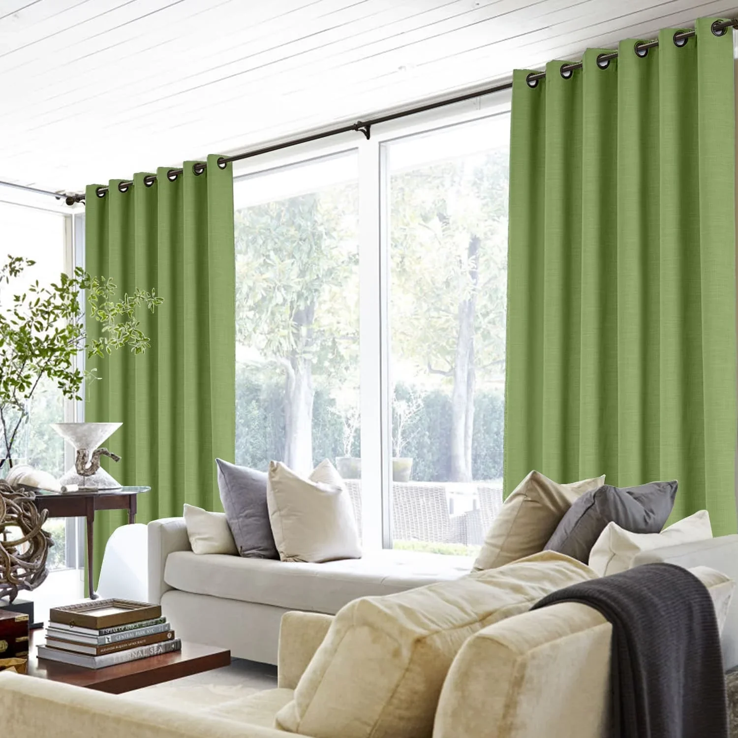 Lily Linen Curtains & Drapes Grommet - Image 49