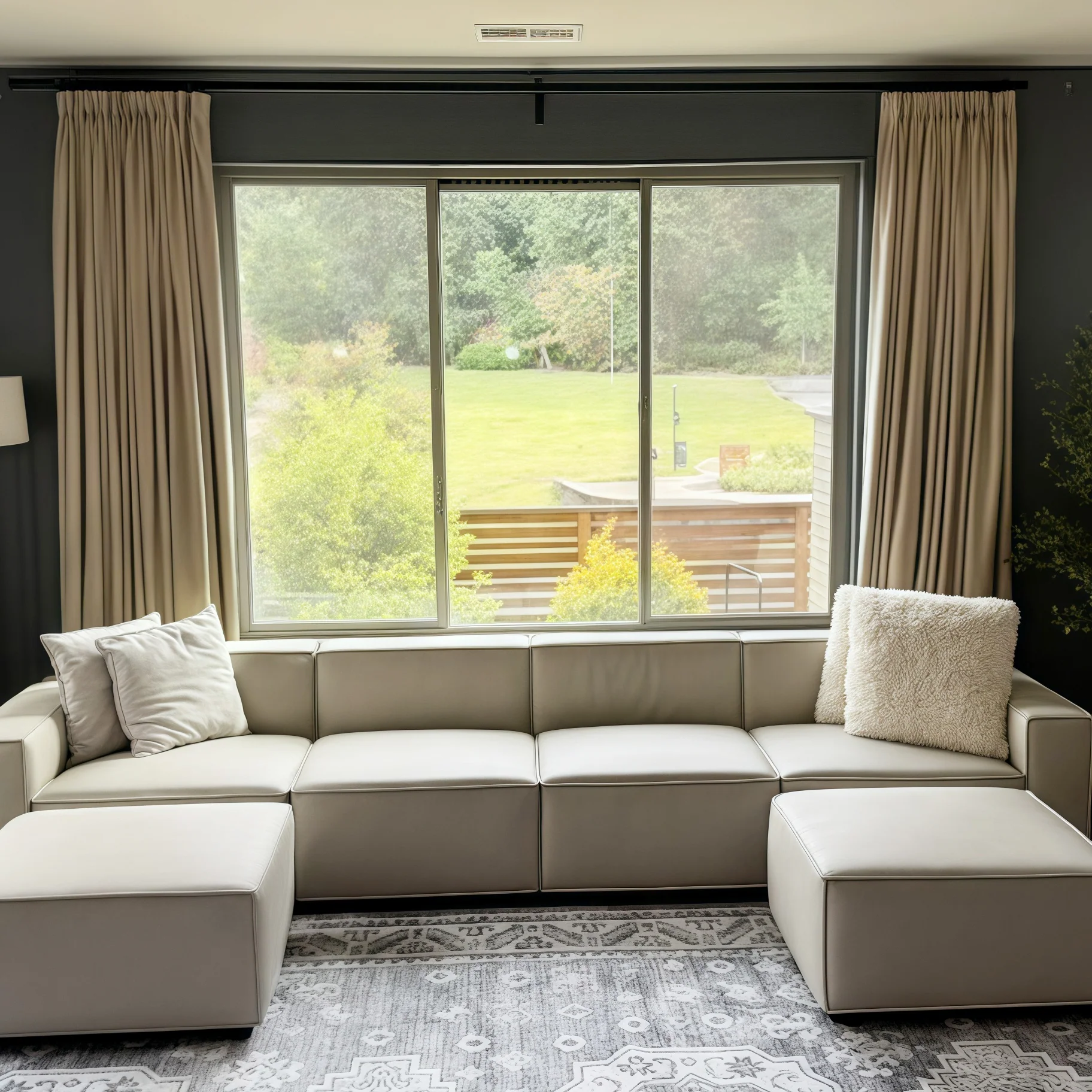 Lily Linen Curtains & Drapes Pleated - Image 48