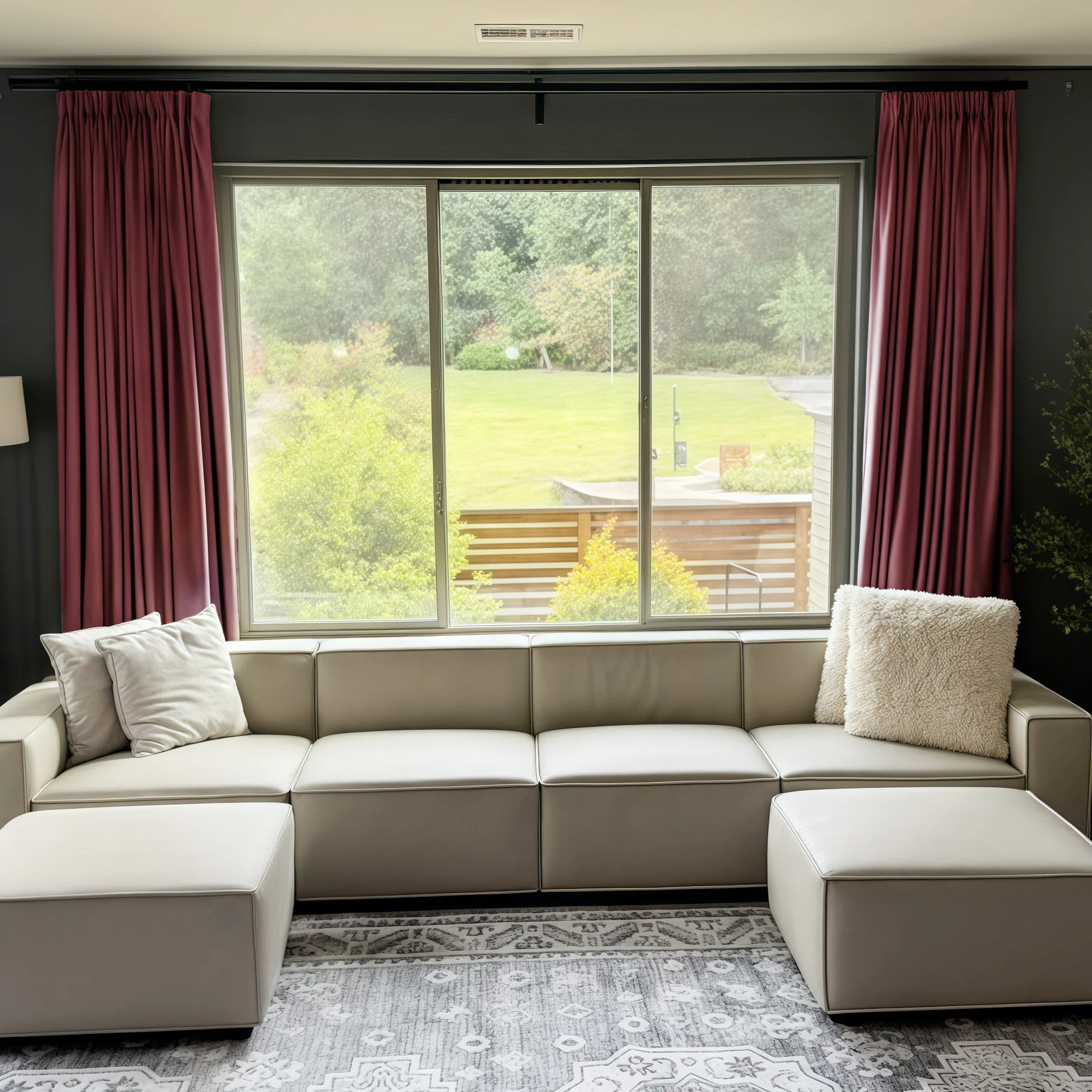 Lily Linen Curtains & Drapes Pleated - Image 44
