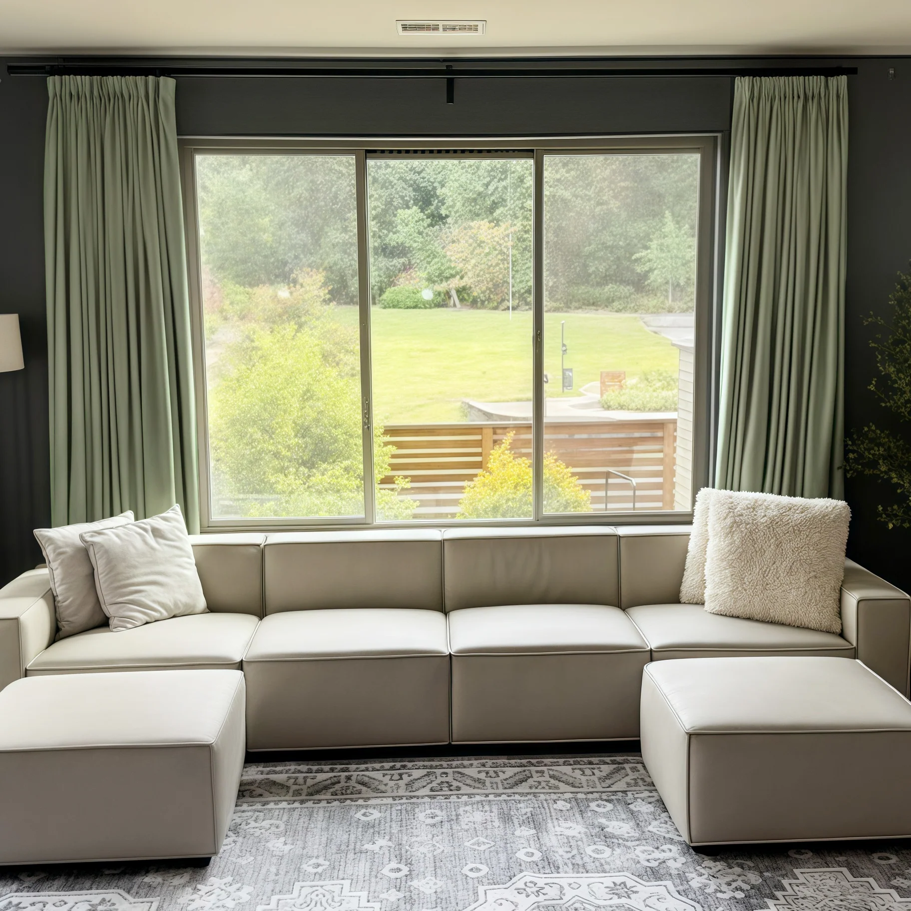 Lily Linen Curtains & Drapes Pleated - Image 53