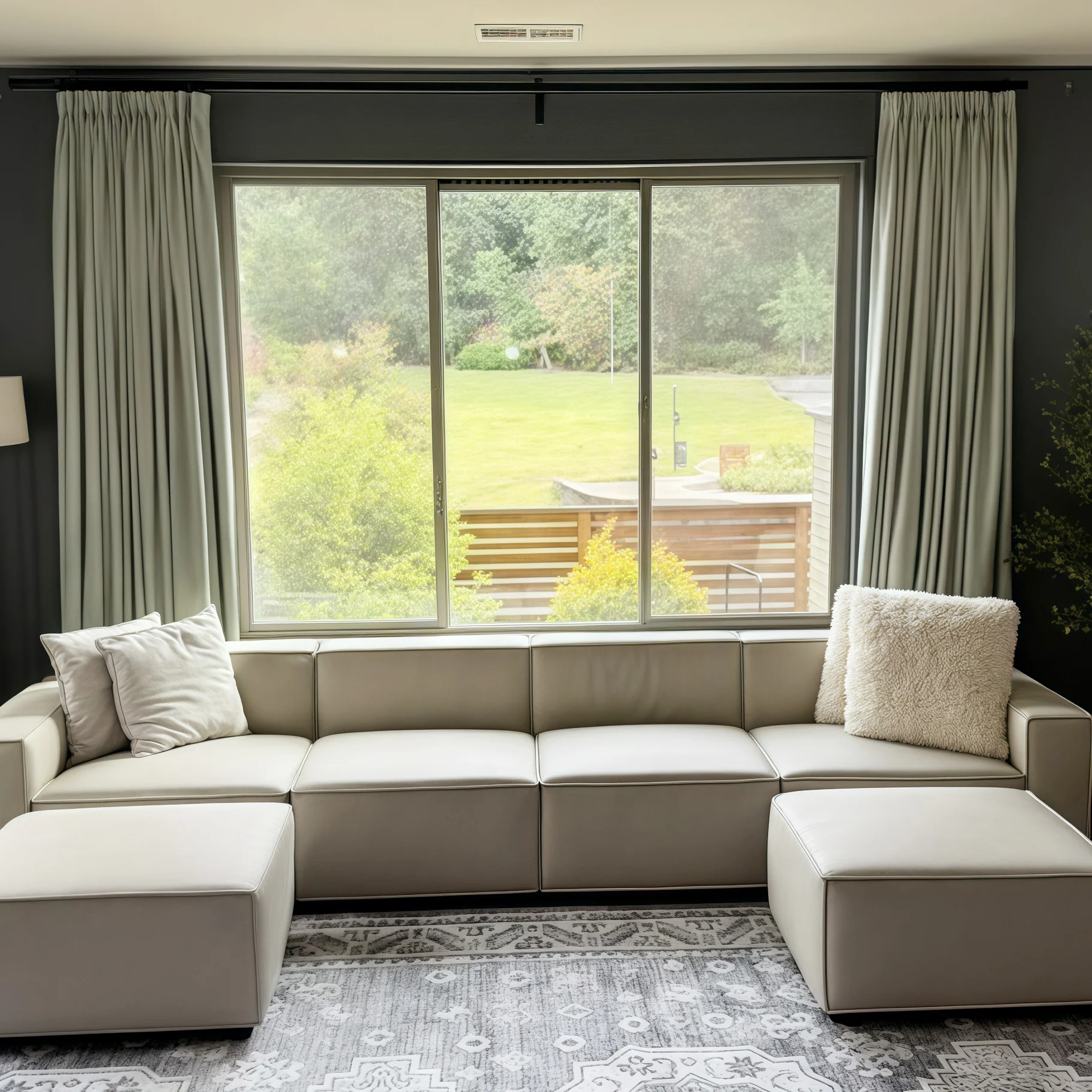 Lily Linen Curtains & Drapes Pleated - Image 54