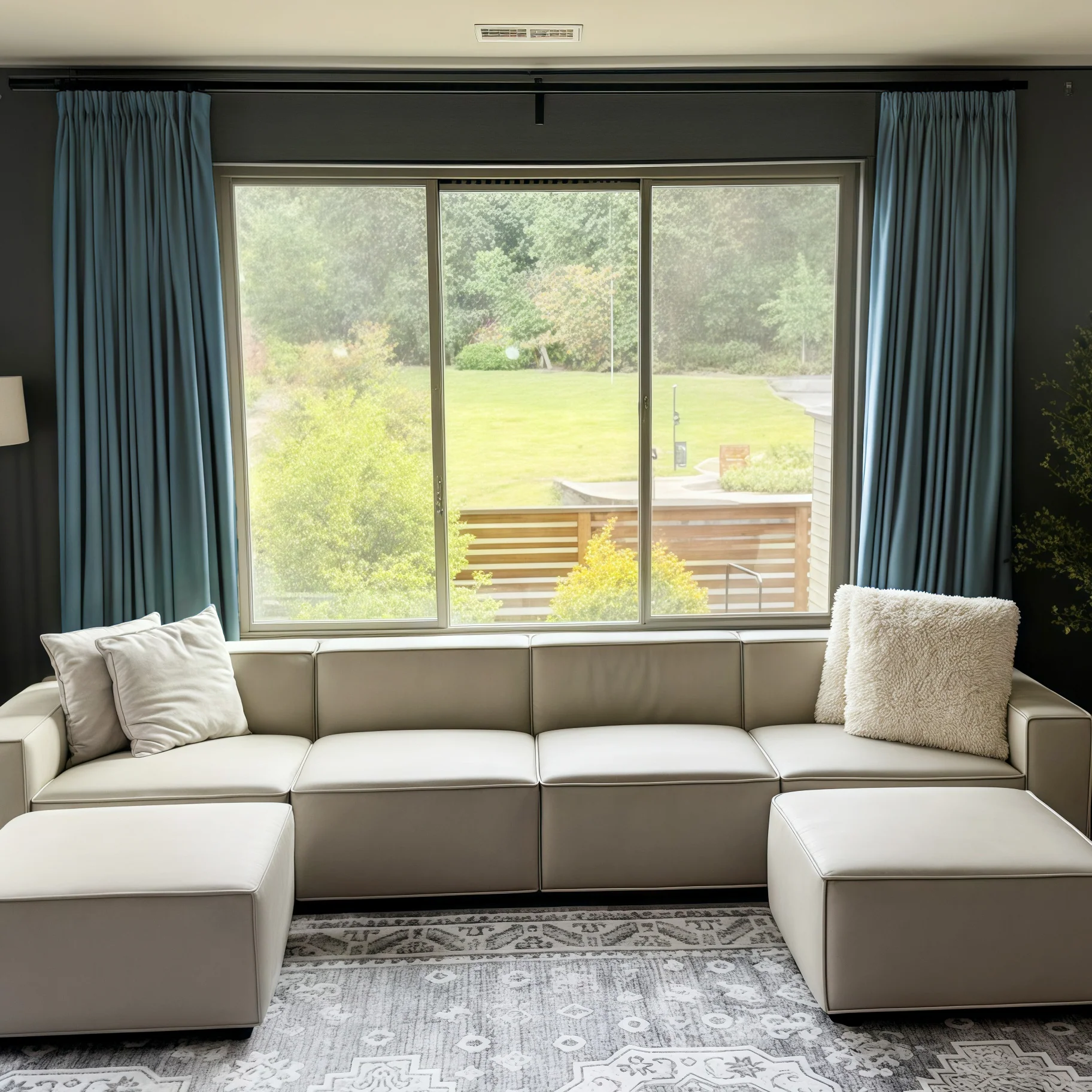 Lily Linen Curtains & Drapes Pleated - Image 56
