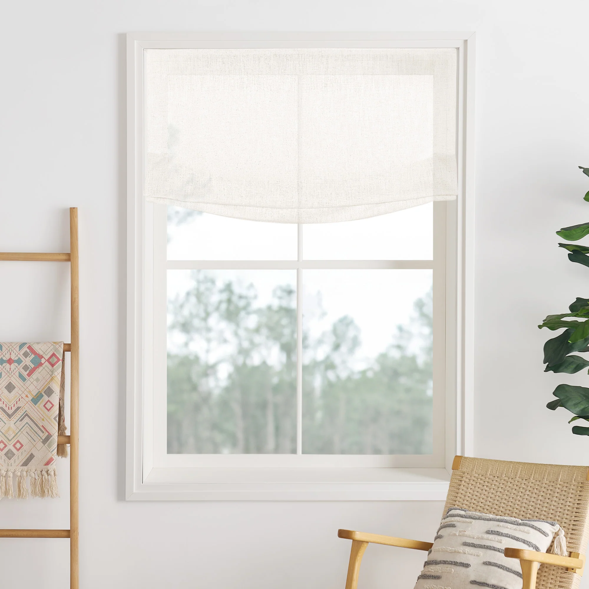 Lily Linen Roman Shades & Blinds | Relaxed - Image 12