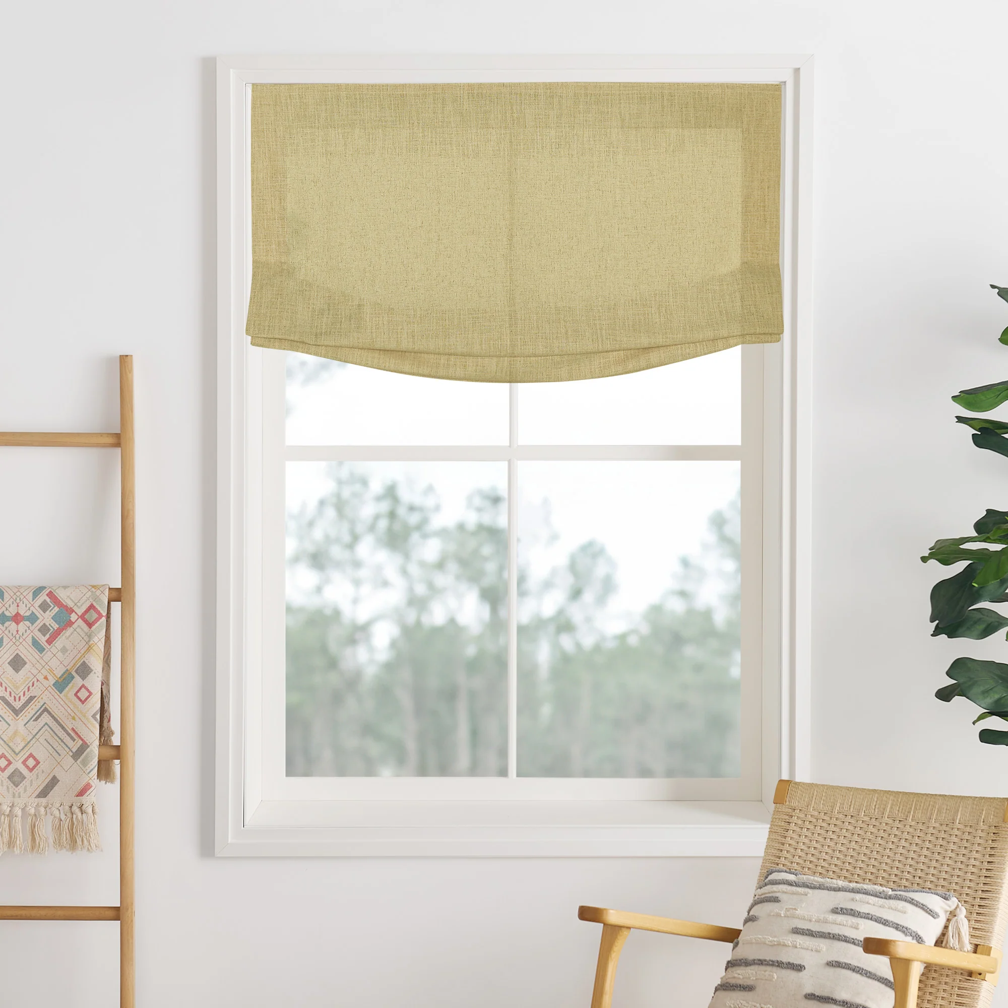 Lily Linen Roman Shades & Blinds | Relaxed - Image 19