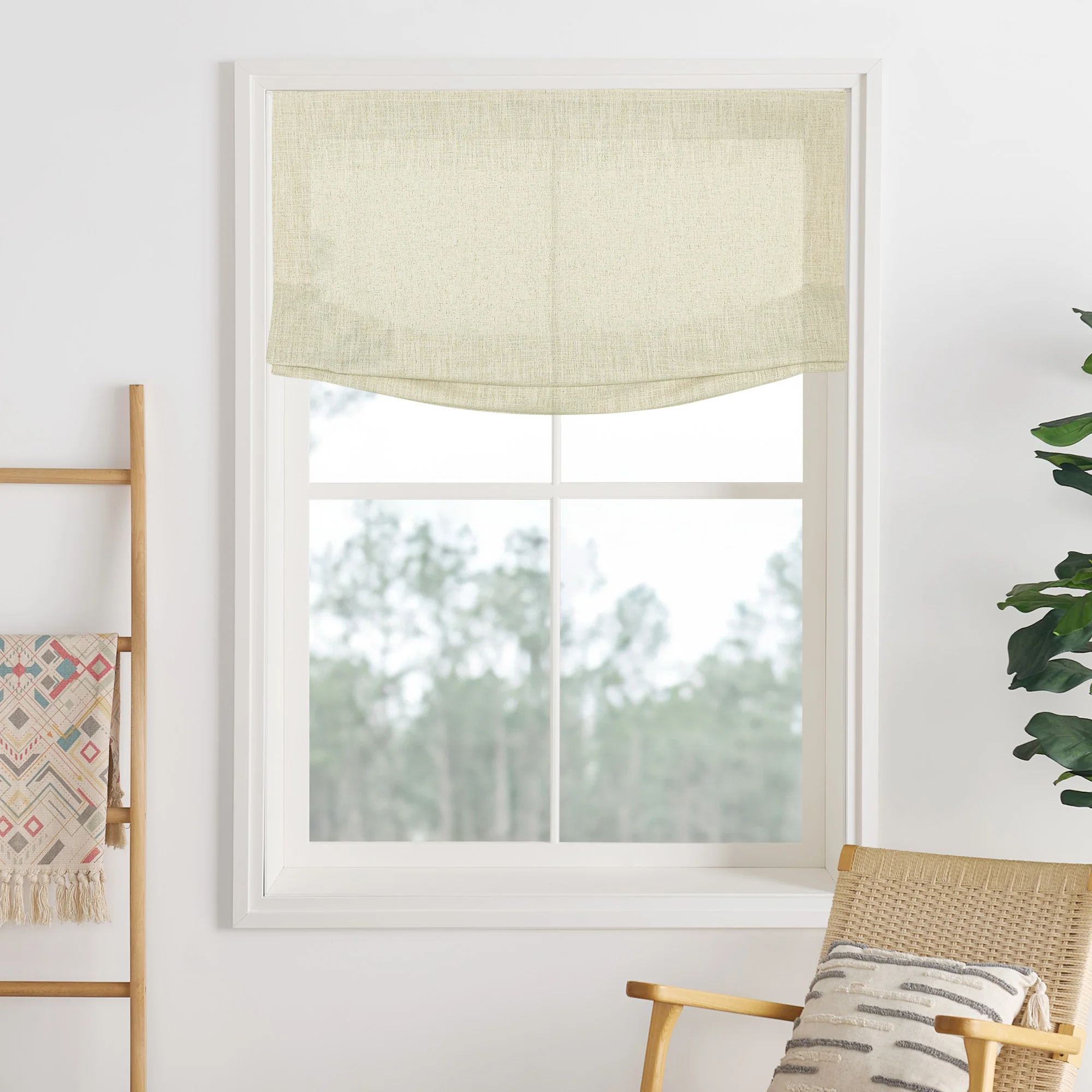 Lily Linen Roman Shades & Blinds | Relaxed - Image 28