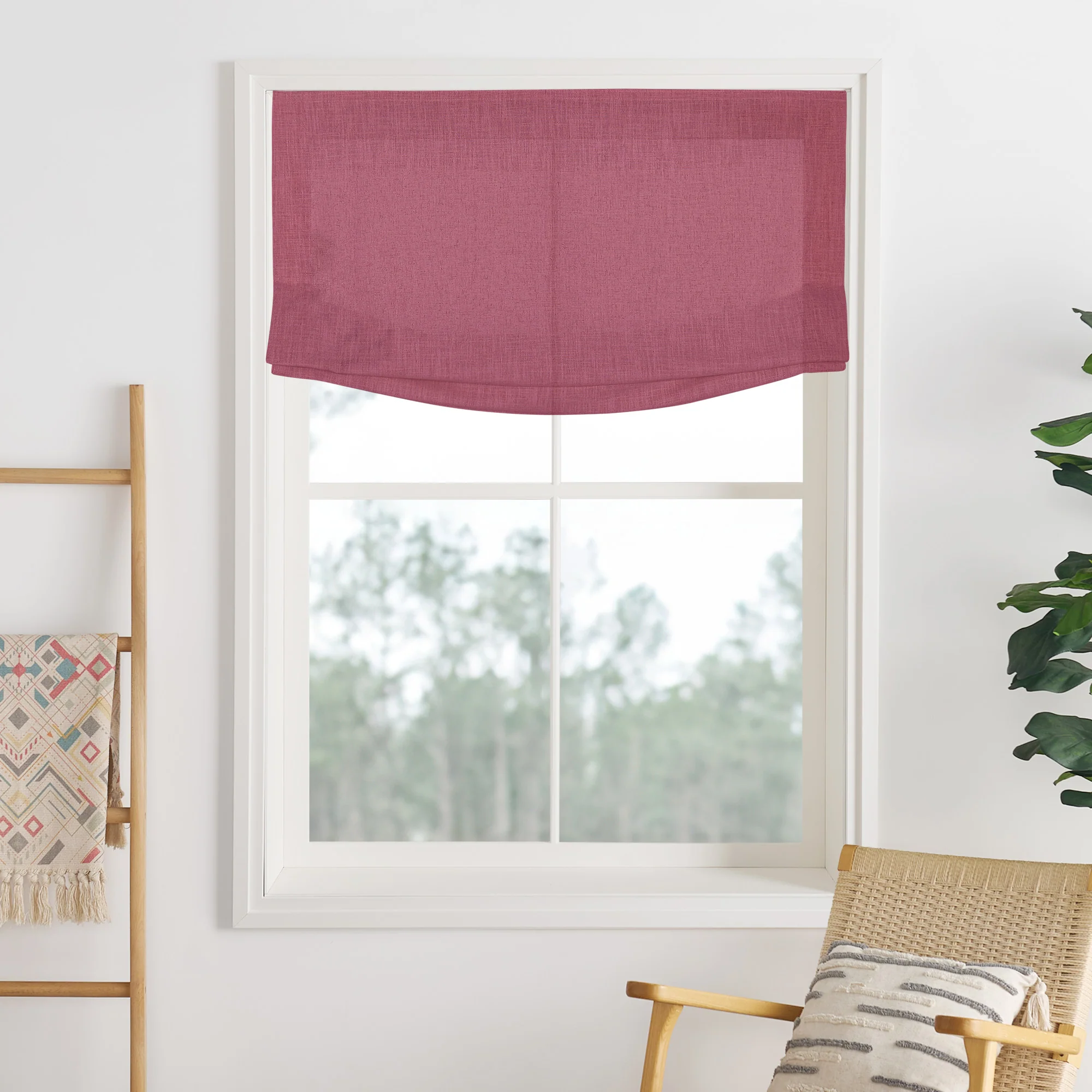 Lily Linen Roman Shades & Blinds | Relaxed - Image 42