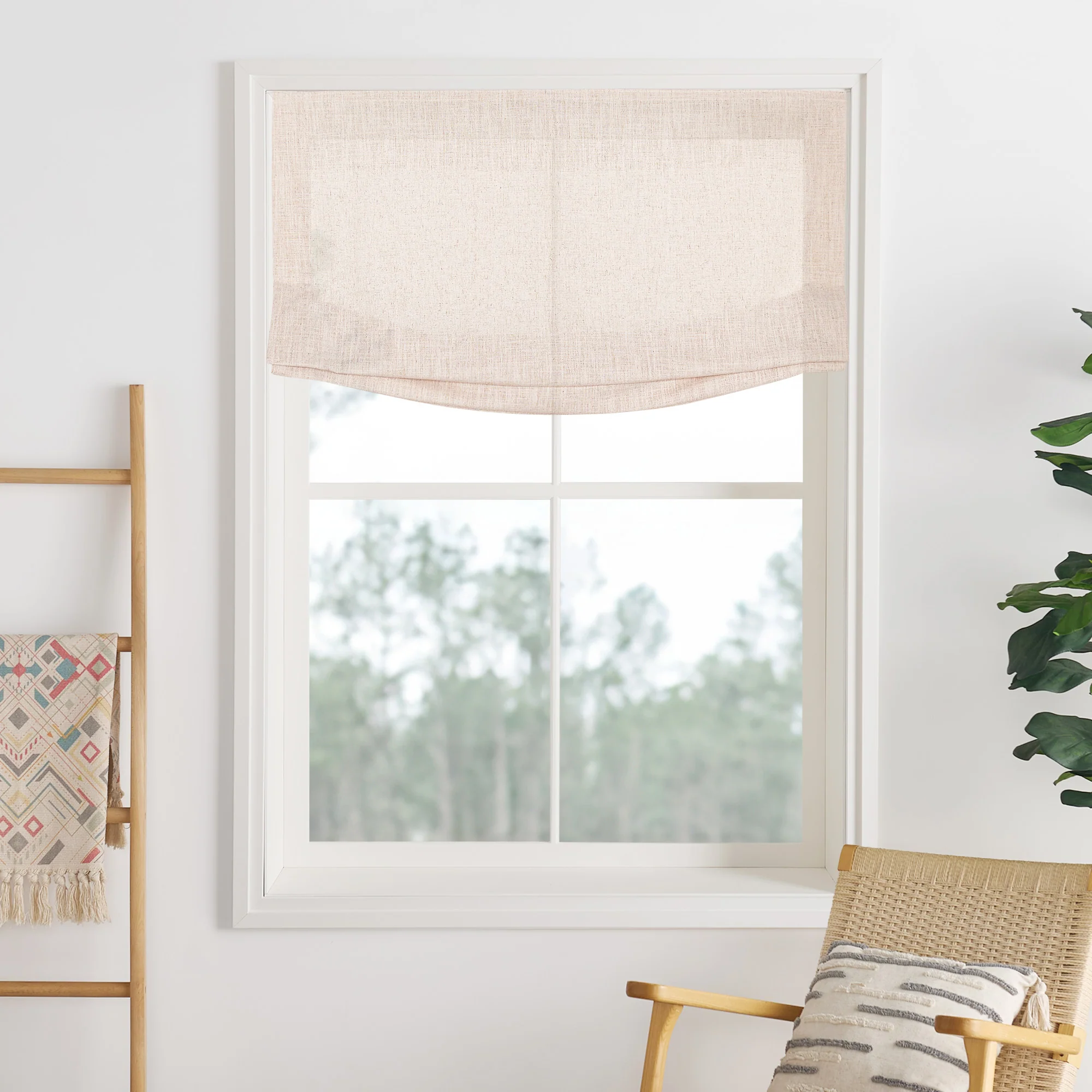 Lily Linen Roman Shades & Blinds | Relaxed - Image 44