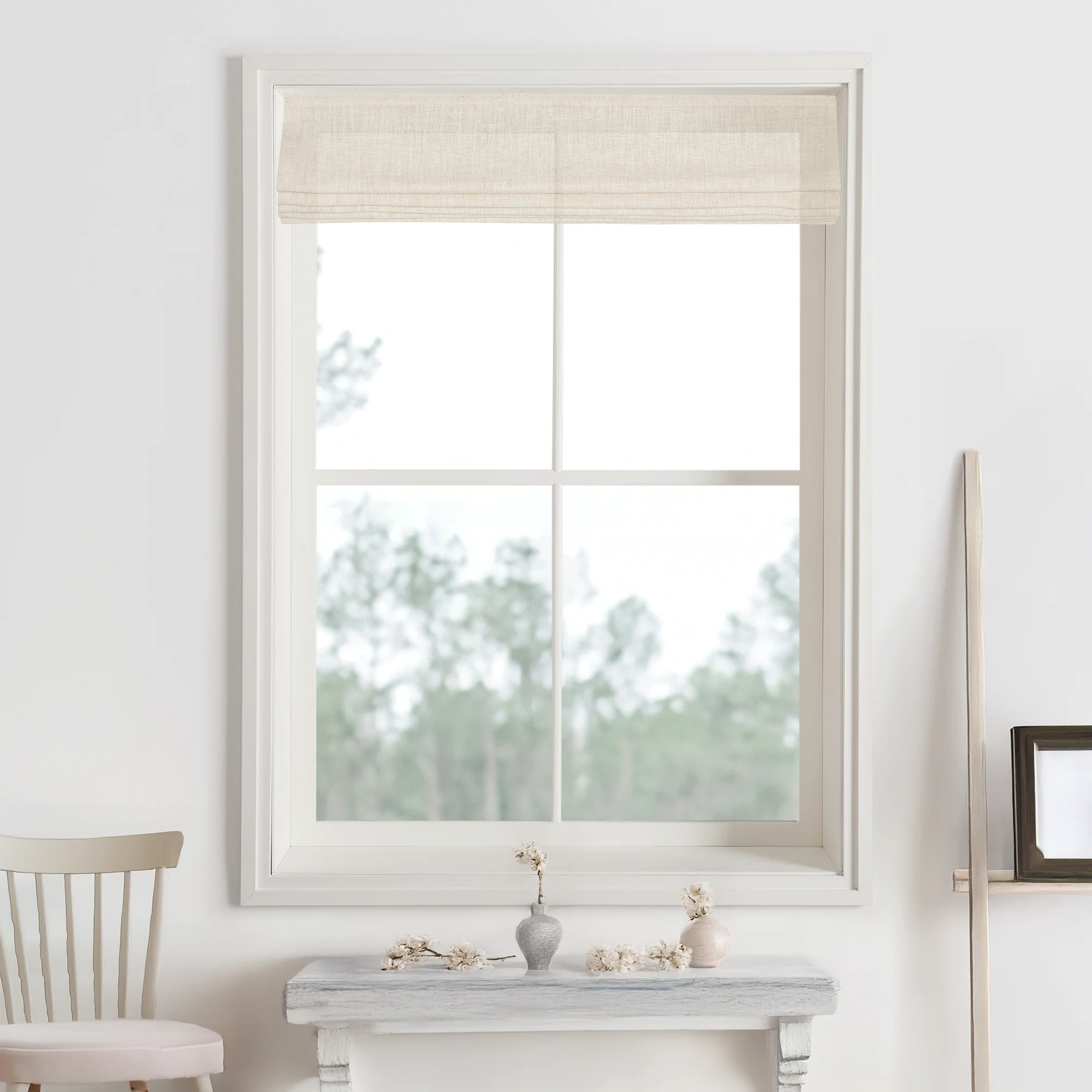 Jenna Linen Roman Shades & Blinds - Image 14