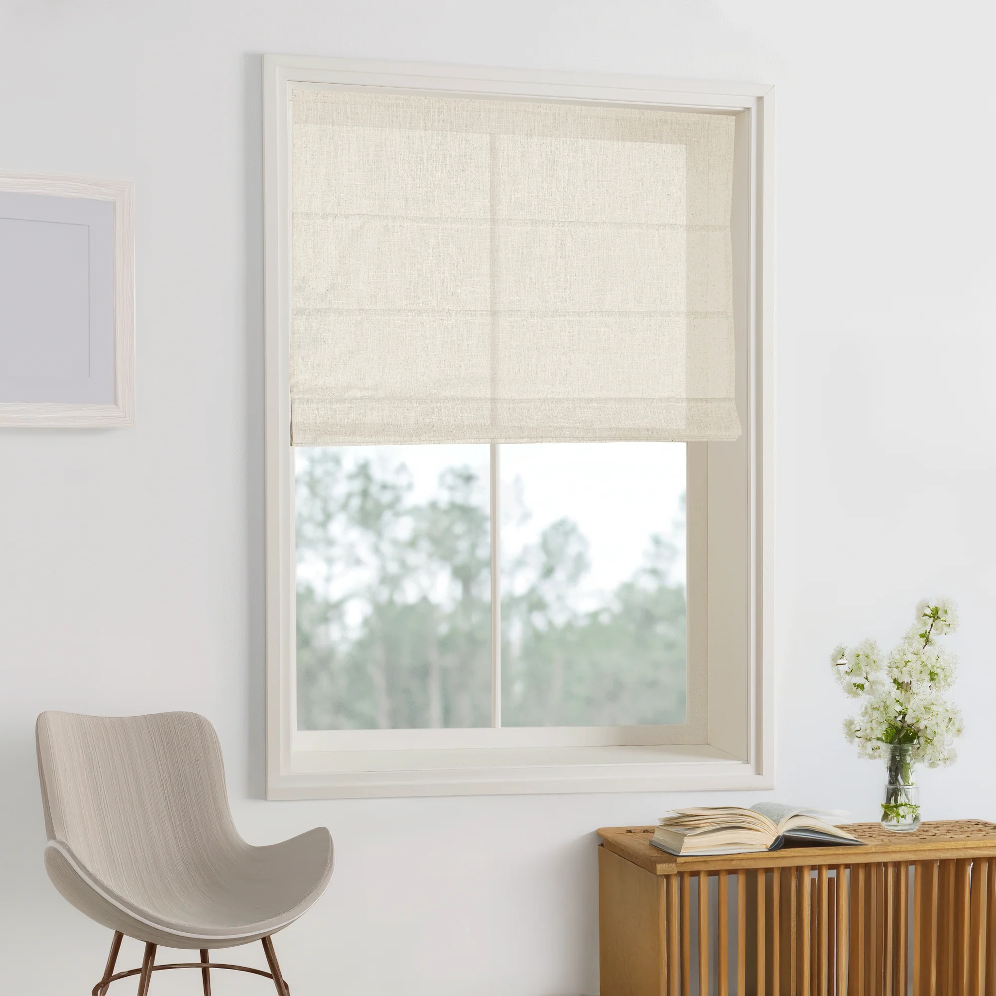 Jenna Linen Roman Shades & Blinds - Image 15