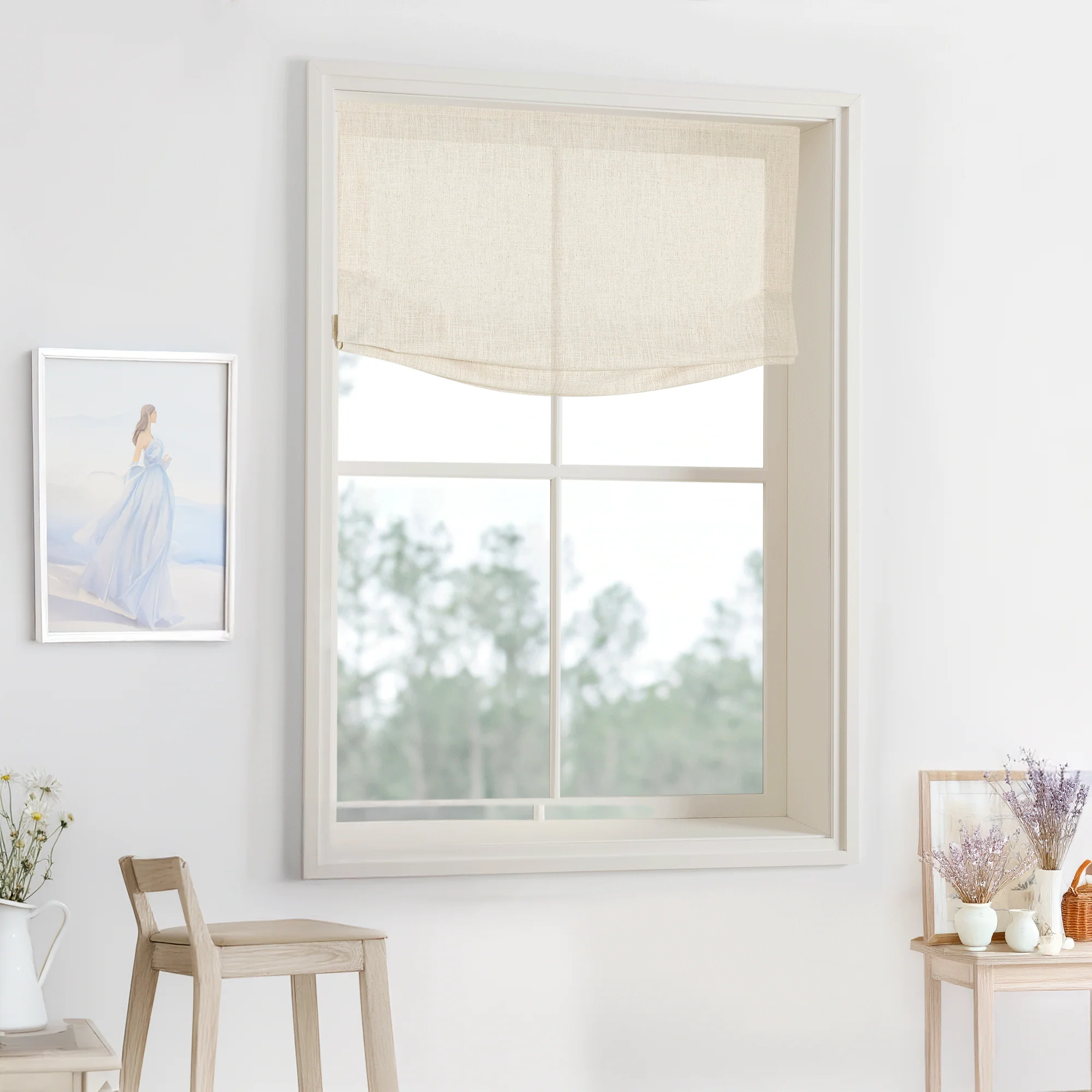 Bella Cotton Roman Shades & Blinds | Relaxed - Image 4